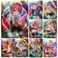 Goddess Story CP card Ram Rem Bronzing cartoon Anime characters collection Game cards Christmas Birthday gifts Children's toys