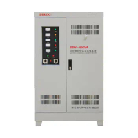 DELIXI SBW-80KVA (80KW) High Power Compensation Three Phase Voltage Stabilizer 80000VA compensated power regulator output 380V