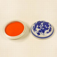 【盒裝印泥-四款可選-60g/盒-1盒/組】紅色篆刻印章書法書畫用印泥(硃?、朱砂、古色、鶴頂紅，可選)-30034