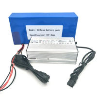 Rechargeable lithium battery pack 72v 45ah 18650 Li-ion Battery Cell bike