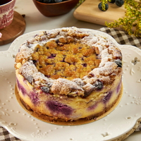 【左岸情手作甜點】脆皮藍莓起司蛋糕(6吋)