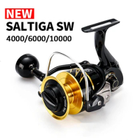Japan Full Metal Made Saltiga SW4000XG SW6000HG SW10000HG Fishing Reel High-speed spinning wheel 12BB Alloy reel 35kg drag power