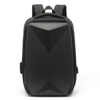 17.3inch Laptop Backpack Hard Shell Backpack Multi-functional Anti-theft Backpack Waterproof Travel Bag Personality Backpack