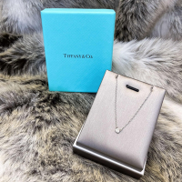 Tiffany&Co. 蒂芙尼 0.03克拉鑽石925純銀項鍊