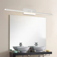 Nordic LED Mirror Headlights Modern Bathroom Lamp Bathroom Mirror Cabinet Makeup Lamp Vanity Light Indoor Mirrored Lamp 110-240V