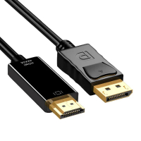 【Arum】DP轉HDMI影音轉接線 高清4Kx2K公對公1.8m(DisplayPort to HDMI影音訊號線)