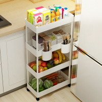 廚房置物架落地多層冰箱側邊夾縫隙收納架帶輪可移動蔬菜窄縫推車