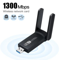 2.4G 5G 1300Mbps Usb Wireless Network Card Dongle Antenna AP Wifi Adapter Dual Band Wi-Fi Usb 3.0 Lan Ethernet 1300M