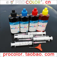 BK Pigment ink C M Y dye ink refill kit For HP123 hp 123 1110 2130 2132 2133 2134 3630 3632 3638 3830 4520 4522 inkjet Printer