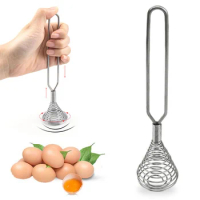Spring Coil Whisk Wire Whip Cream Egg Beater Gravy Mixer Kitchen Cooking Tool