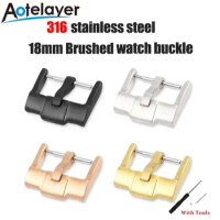 18 20 22 24mm Solid Metal Watch Buckle High Quality Stainless Steel Watch Clasp for Rolex Omega Pin Buckle Watch Accessories