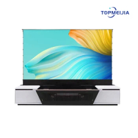 135 Inch Projector integrated Cabinet T-prism ALR Floor Rsing Projection Screen For 4K Laser UST Projector