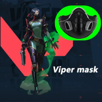 Valorant Viper Cosplay Mask Resin Masks Helmet Valorant Viper Cosplay Mask Halloween Fancy Party Masquerade Props Mask for Adult