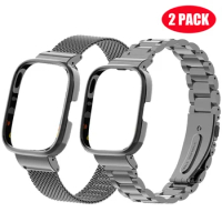 Metal Strap Protective Case For Redmi Watch 3 Active Mi Watch Lite Smart Watch Bracelet+Cover For Redmi Watch 2 Lite Wristband