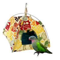 Bird Cages Parrot Tent Household Pet Hamster Chinchilla Squirrel Hanging Canvas Tent Hanging Cotton Hammock Pet Bird Supplies