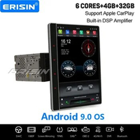 Erisin 8722 12.2" 6-Core Android 9.0 Universal Car Stereo IPS PX6 DAB+ Sat Nav DSP Carplaly OBD2 Navi PIP 2-UI Tesla Style 2Din