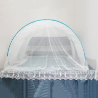 Foldable Mosquito Net Portable Bottomless Anti Mosquito Camping Mesh Tent Double Single Bed for Girls Bed Trips Adjustable Size.