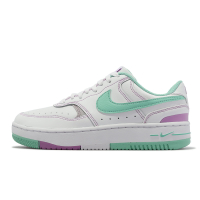 Nike 休閒鞋 Gamma Force 女鞋 白 綠 紫 微厚底 小白鞋 百搭 FN7109-100