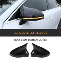 Add On Rearview Mirror Cover Cap For Audi A4 S4 2017 2018 2019 Side Mirror Cap Shell Car Sticker