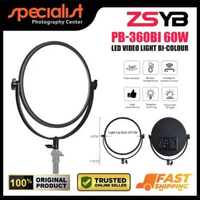 ZSYB 360Bi Bi-Colour Led Panel Video Light 60 Watt Lampu Video Bulat