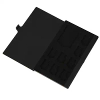 Wholesale Monolayer Aluminum Alloy 1SD 8TF Cards Micro Memory Case Storage Box Holder