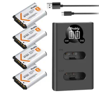 NP-BX1 NP BX1 Bx1 1800mAh battery + LED USB Charger with Type C for Sony DSC-RX100 WX500 HX300 WX300 AS30V AS300 M3 M2 HX60 ZV-1