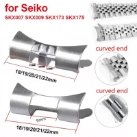 Stainless Steel Straight Curved End Link 18/19/20/21/22mm Watch Adapters for Seiko SKX009 SKX007 Jubilee Oyster Metal Connectors