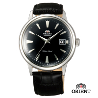 ORIENT 東方錶 DATE II 日期顯示皮帶機械錶-黑/40.5mm