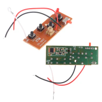 4CH RC Remote Control 27MHz Circuit PCB Transmitter and Receiver Board parts with Antenna Radio System