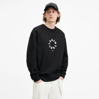 【ALLSAINTS】TIERRA 寬鬆長袖LOGO衛衣(寬鬆版型)