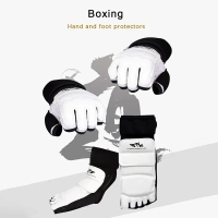 Taekwondo Kaki Kaki Sarung Tangan Sarung Tangan Karate Ankle Protector Guard Guard Gear baju baju ta
