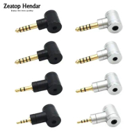 10Pcs HIFI Angle Earphone Plug 4.4mm / 3.5mm / 2.5mm Male Adapter to 2.5mm / 3.5mm Female Jack Balanced Headphone DIY for SONY