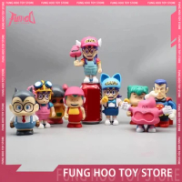Dr. Slump Series Figure Arale Anime Figures Q Version Arale Statue Model Doll Collection 9pcs Decoration Kids Toy Birthday Gifts