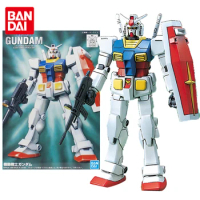 Bandai Genuine Gundam Model Kit Anime Figure 1/144 FG-01 UC RX-78-2 Collection Gunpla Anime Action Figure Toys for Children