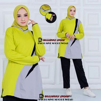 SKY - Setelan olahraga muslim tunik wanita terbaru/setelan senam tunik/stelan olahraga muslim wanita