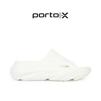 Sendal Porto X Oscar - Sandal Recovery Slip on Pria Wanita Empuk Arch Support Premium 41/42 Milk