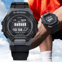 【CASIO 卡西歐】G-SHOCK G-SQUAD 跑步訓練 藍芽手機連結 多功能運動錶-黑(GBD-300-1 防水200米)