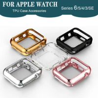 TPU bumper for Apple Watch case 44mm 40mm iWatch 42mm 38mm Accessories Screen Protector Cover for Apple watch serie 6 5 4 3 2 SE