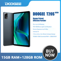 DOOGEE T20S 10.4Inch Tablet PC 8GB RAM+128GB ROM 2K Display 4G Tablet 7500mAh Battery 13MP Main Camera Global Version Android 13
