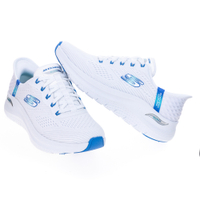 SKECHERS ARCH FIT 2.0 女 白藍色 休閒系列 寬楦款 150066WWBL 休閒鞋 運動