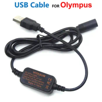 Power Bank USB Cable Fits DC Coupler PS-BLN1 BLN-1 BLN-1 Dummy Battery For Olympus Digital Cameras OM-D E-M5 II 2 E-M1 PEN E-P5
