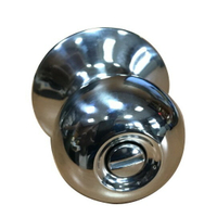 廣安牌喇叭鎖C9310 (無鎖匙) 浴廁鎖 不銹鋼拋光 裝置距離60mm