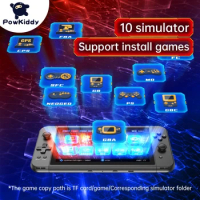 New POWKIDDY X70 Handheld Game console 7 inch HD Screen Retro Game Cheap Children's Gifts Support Two-Player Games