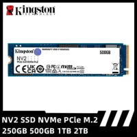Kingston Internal SSD M.2 NVMe PCIe 4.0 NV2 M2 2280 250GB 500GB 1TB 2TB Support Desktop Laptop PC Intel AMD motherboard CPU