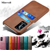 For Huawei P40 Pro Lite Card Slot Holder PU Leather Case For Huawei P40 P40pro P40lite P30 P20 Mate 30 pro 20 lite Cover Capa