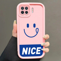 Casing Hp untuk OPPO A93 2020 Reno 4F Reno 4 Lite F17 Pro Case Casing tas wajah senyum bahasa Inggri