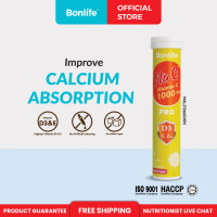 Bonlife Vta C Pro 1000 plus effervescent Tablet Vitamin C High Vitamin D3 E Calcium Absorption Bone