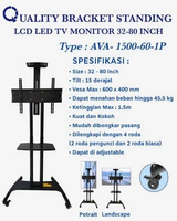 Quality standing bracket tv 32"-80" ava1500-60-1P Breket beroda kokoh kuat 32inchi-80inchi bracket s