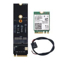 5374Mbps WiFi 6E AX210 2.4G/5Ghz/6Ghz for Bluetooth 5.2 To M Key NVMe SSD Port Network Wlan Wifi Adapter