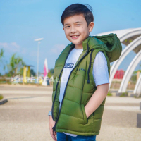 Rompi Puffer Army Anak Bolak Balik Usia 3-12 Tahun